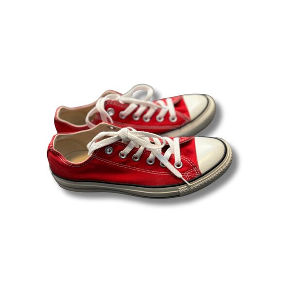 Converse Chuck Taylor All Star Low Top Red Canvas Sneakers Women’s 8 / Men’s 6 - Picture 5 of 5